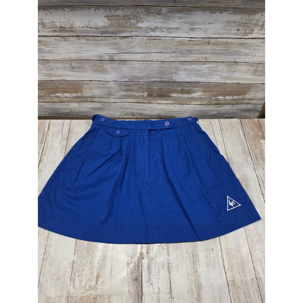 Vintage Le Coq Sportif Blue Tennis Skirt Pleated Mini Size 10 Retro Sporty
READ